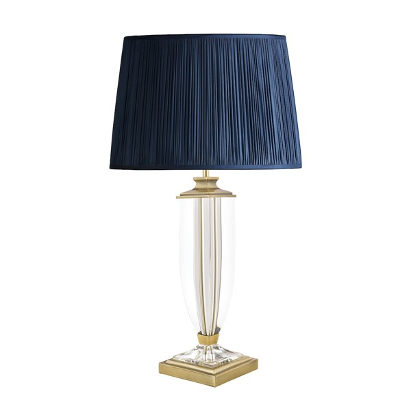 (image for) Laura Ashley Carson Large Table Lamp Antique Brass & Crystal Base Only